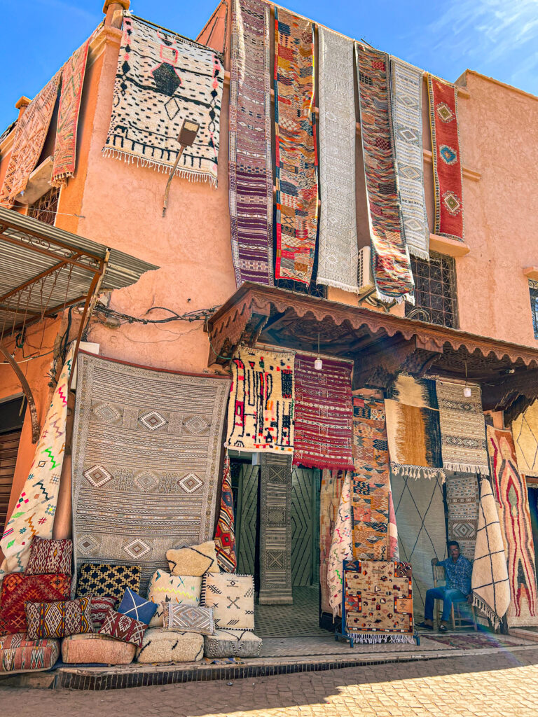 Marrakech, tapijten